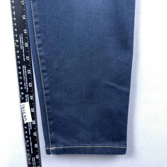 Gloria Vanderbilt Avery Skinny Jeans Womens Size 14 Short Slim Leg Pull On Blue - Picture 12 of 15